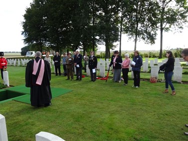 Burial Services Fontenay Le Pesnel War Cemetery Tessel Normandy