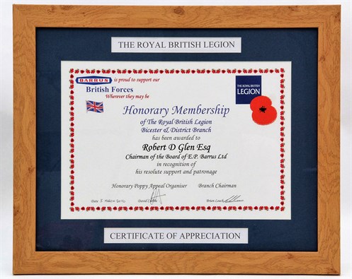 Presentation Certificate