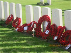 Wreaths Ypres Cementary