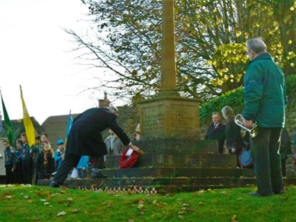 Laying 1st Wreath