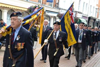 AFD Chris Parading Our Standard