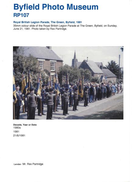 RBL Parade 21 June 1981