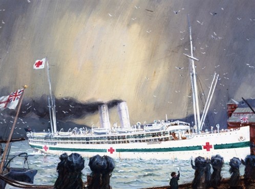 Ss Maheno Leaving Wellington