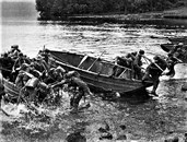 French Commandos Pratice Making An Opposed Landing At Achnacarry_