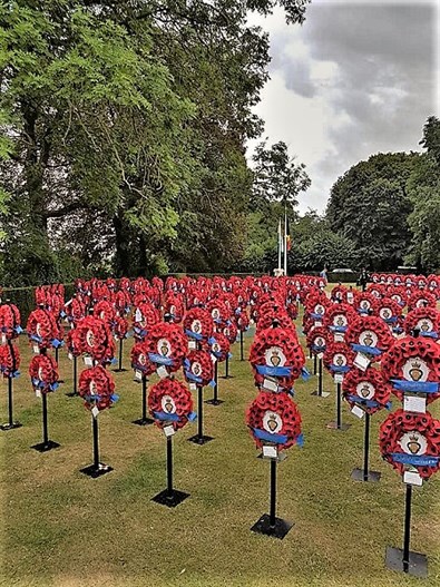 Wreaths Displayed