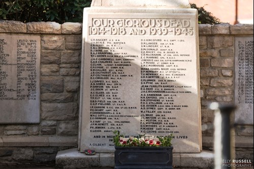 Fleet War Memorial, 1939-45, centre panel