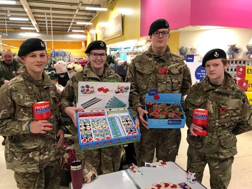 Army Cadets collecting in Tesco Ilminster