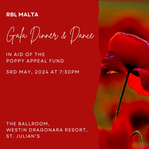 RBL Malta Gala Dinner Dance May 2024