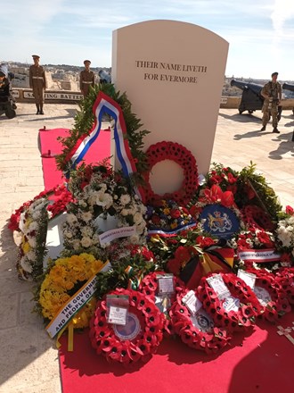 Armistice day remembrance service Malta